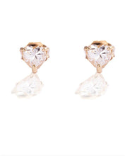 將圖片加載到圖庫查看器中， JustLise - 0.40ct / VS1 Stud Diamond earrings / 18K Yellow Gold