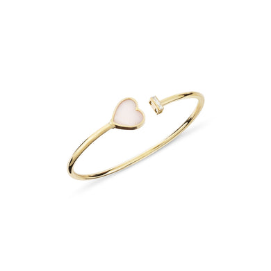 Joy- Bangle - 18K Yellow Gold- Diamond & Mother of pearl