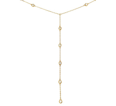 MIA Chain - 18K Yellow Gold - 12 Natural Diamonds 0.60CT -VS